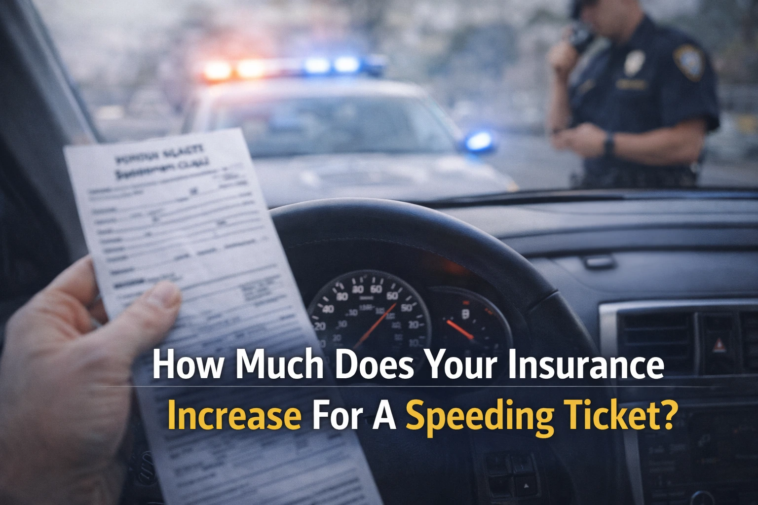 How Much Does Your Insurance Increase For A Speeding Ticket?