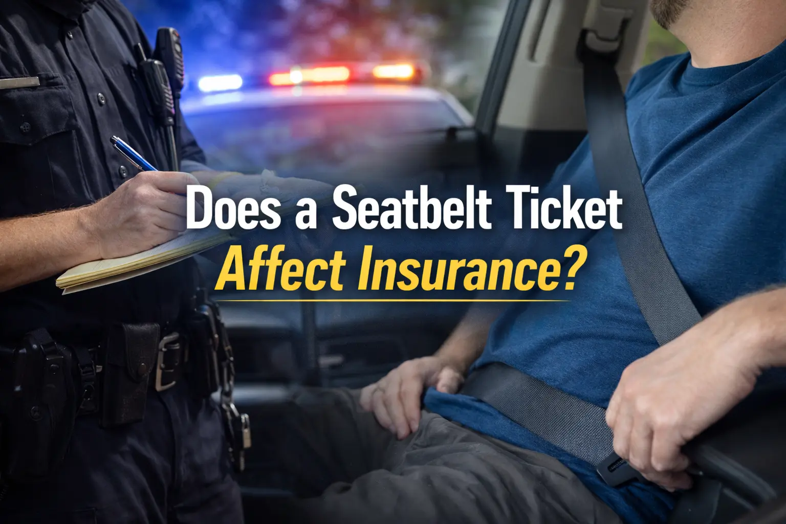 Does A Seatbelt Ticket Affect Insurance? Does A Seatbelt Ticket Affect Insurance?